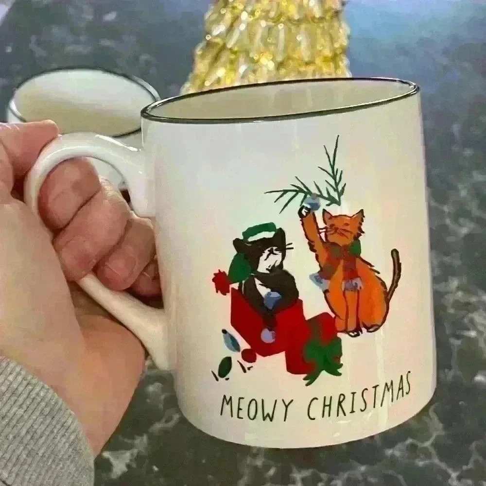 Set of two animal Christmas Mugs - Picture 4 of 5